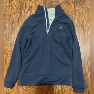 Peter Millar boys navy half zip pullover